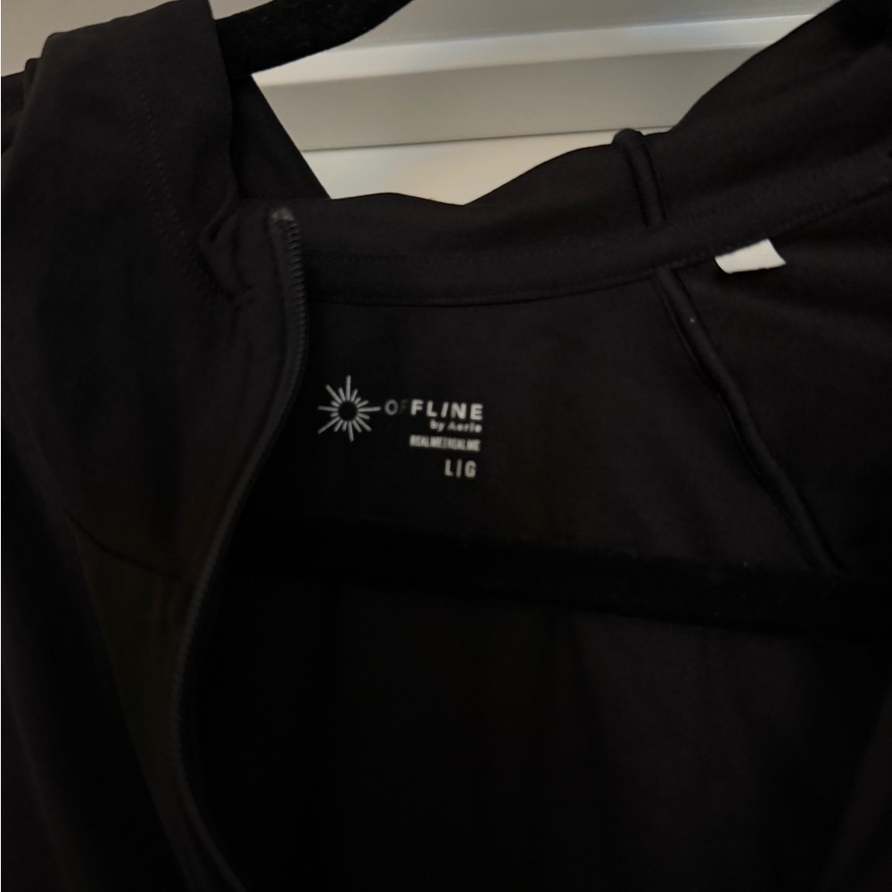 Aerie Black Zip-Up Jacket - Picture 2 of 2